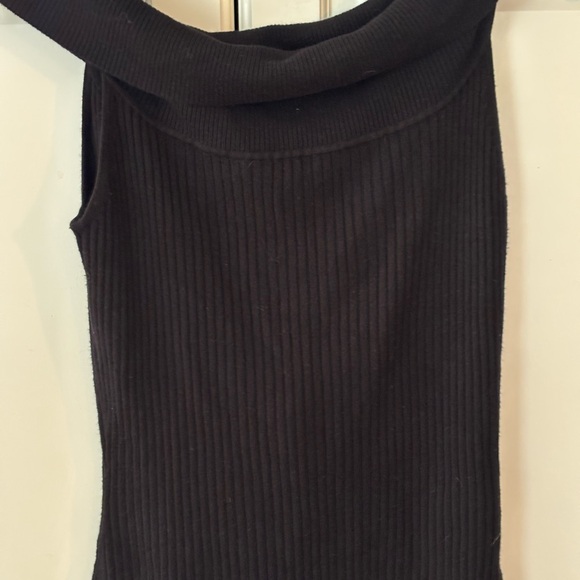 Yuka Black Sleeveless Ribbed Tank beaded Top Size‎ M - Picture 5 of 10